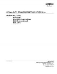 Maintenance Manual Heavy-Duty Trucks Freightliner.