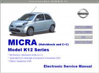 Electronic Service Manual Nissan Micra K12 с 2002 г.