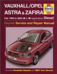 Service and Repair Manual Opel Zafira 1998-2000 г.