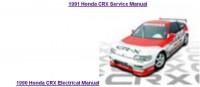 Electrical and Service Manual Honda CRX 1990-1991 г.