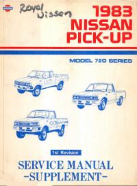 Service Manual Supplement Nissan Pick-Up 1983 г.