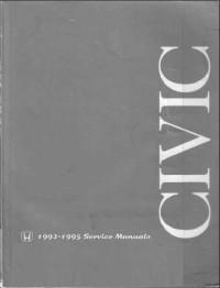 Service Manual Honda Civic 1991-1995 г.