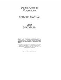 Service Manual Dodge Dakota 2001 г.