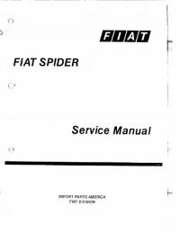 Service Manual Fiat 124 Spider 1975-1982 г.
