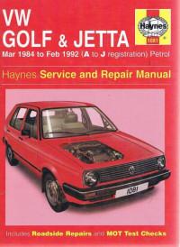 Service and Repair Manual VW Golf 1984-1992 г.