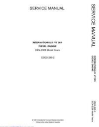 Service Manual International VT365.