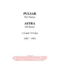 Руководство по обслуживанию и ремонту Nissan Pulsar 1987-1991 г.