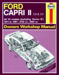 Owners Workshop Manual Ford Capri 1974-1987 г.