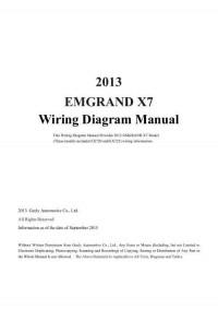 Wiring Diagram Manual Geely Emgrand X7.