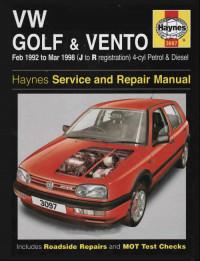 Service and Repair Manual VW Golf 1992-1998 г.