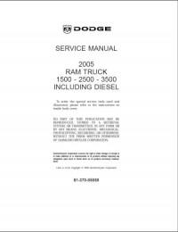 Service Manual Dodge Ram 2005 г.