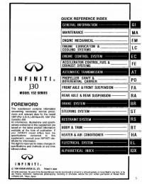 Service Manual Infiniti J30 1994-1997 г.