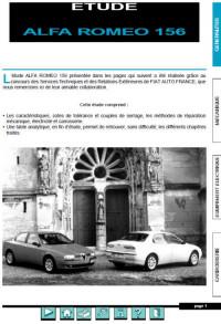 Etude Alfa Romeo 156.