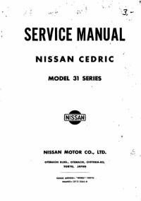 Service Manual Nissan Cedric 31 series.