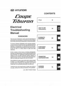 Electrical Troubleshooting Manual Hyundai Tiburon.