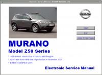 Electronic Service Manual Nissan Murano Z50.