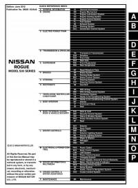Service Manual Nissan Rogue 2008-2013 г.