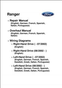 Repair Manual Ford Ranger 2003 г.