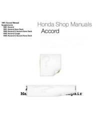 Shop Manual Honda Accord 1991-1993 г.