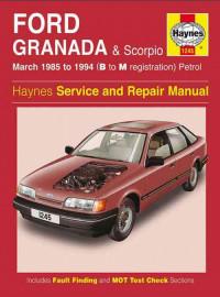 Service and Repair Manual Ford Granada 1985-1994 г.
