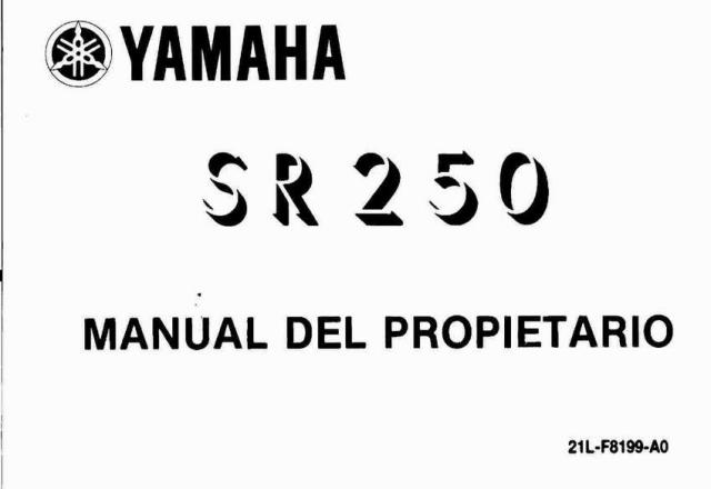 Yamaha 250 Инструкция Обслуживание