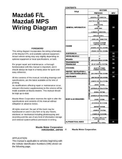 Инструкция по эксплуатации и руководство по ремонту Mazda
