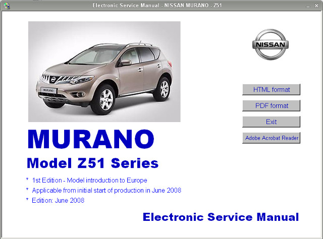 ниссан мурано инструкция по эксплуатации z51 Скачать бесплатно nissan murano z50 z51 2003-2009. Руководство по.