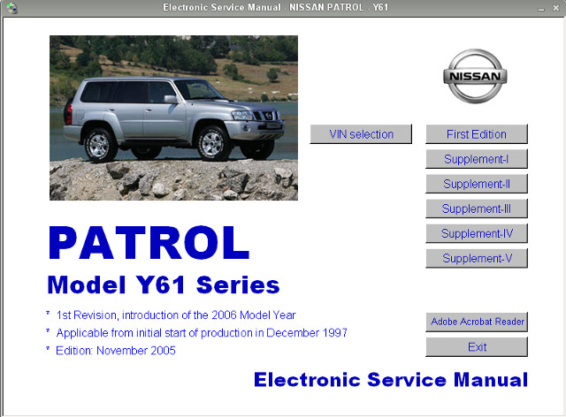 nissan patrol y61. инструкции по ремонту.