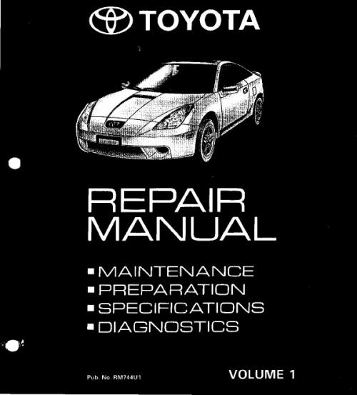 1997 toyota celica repair manual pdf
